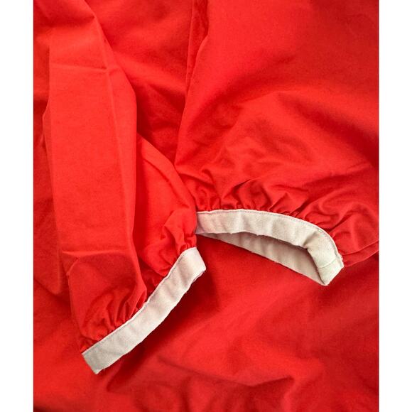 Vintage 1990s Nike Windbreaker Jacket Orange/Red Pullover Logo Size Med - Picture 11 of 12